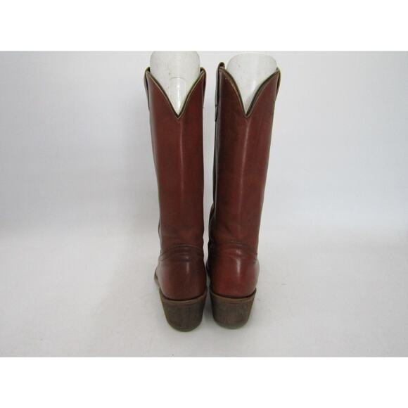 Frye Mens Size 9 D Brown Leather Western Cowboy Boots